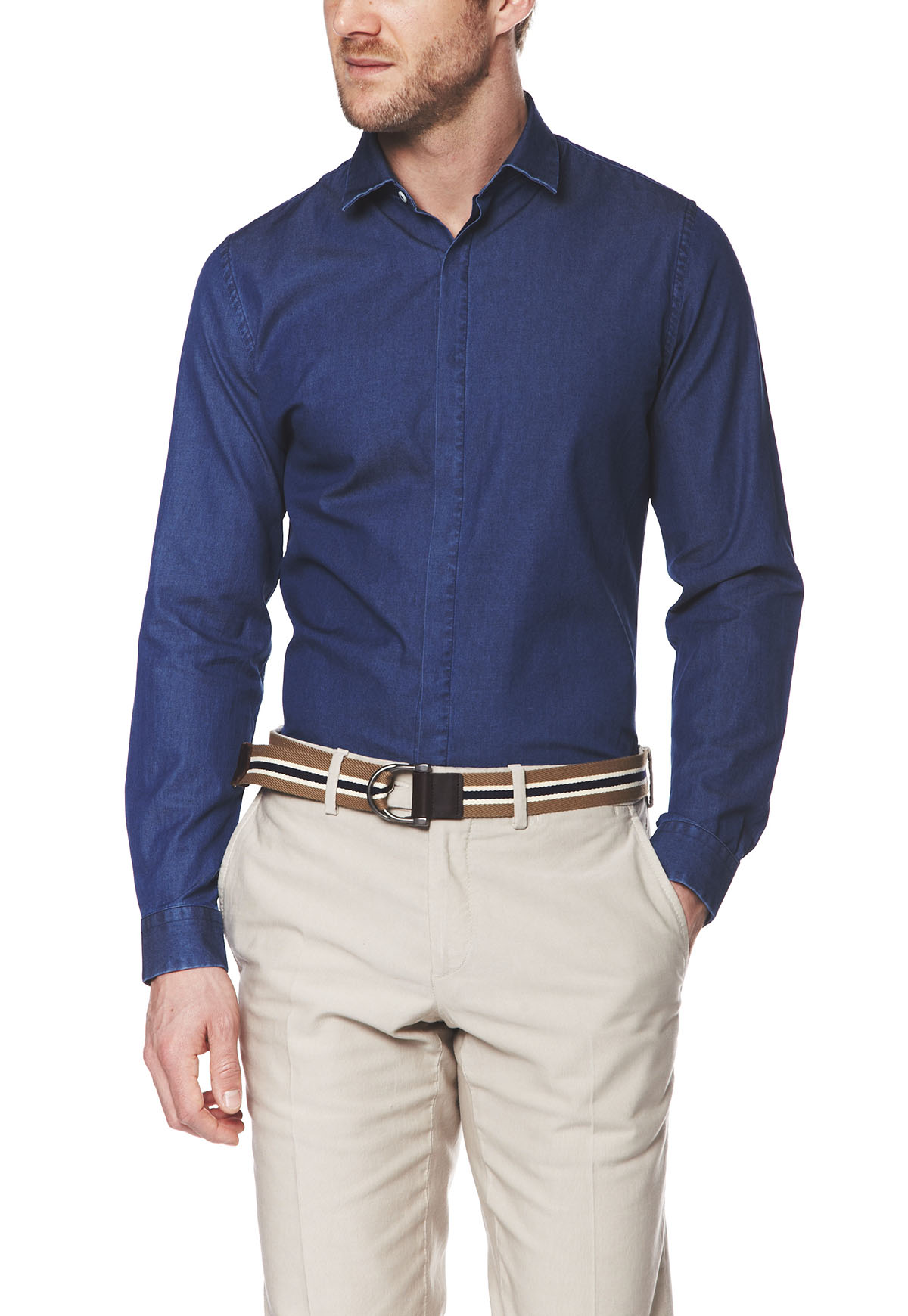 chemise-homme-manches-longues-coupe-extra-ajustee-antoine-twill-bleu-fonce-uni-coton-face-alain-figaret-an0520606866.jpg